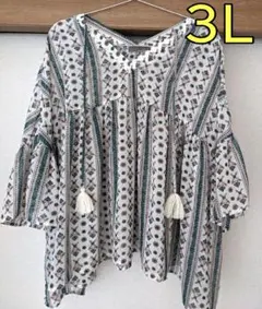 五分袖チュニック3l