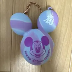 東京ディズニーリゾート 40周年 キーチェーン　風船　マーブル　パープルのサムネイル