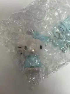 ハローキティ シークレットキーホルダー ミニチュアキルト 水色