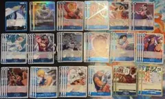 ワンピースカード　青クザン　デッキパーツ　ガープ　sr つる r など