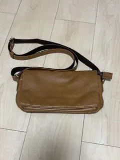 BAGGEX】バジェックス メンズ ショルダーバッグ ブラウン レザー調 