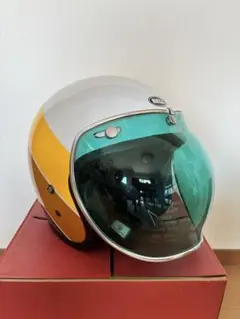 ほぼ新品）BELL CUSTOM 500 ジェットヘルメット アイスブルー - メルカリ