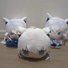 ホロライブ プロダクション 白上フブキ ぬいぐるみ　 セット 寝そべり パペット