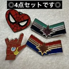 MARVEL ピンバッジ スパイダーマン キャプテンマーベル アイアンマン