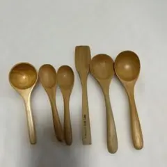 き*み様 木製コーヒースプーンなど、複数サイズ6本