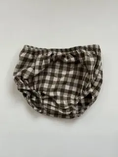 organic zoo Olive Gingham Shortie 3-6m