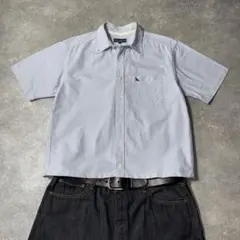 eddie bauer エディーバウアー ストライプ 半袖シャツ 短丈 cboyのサムネイル