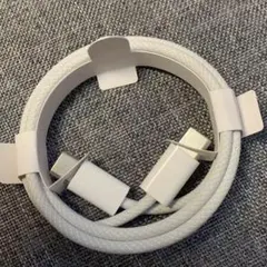 USB-C 充電ケーブル ホワイト 編み込み