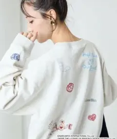 FREAKS STORE × ANGEL BLUE　コラボスウェット　グレー