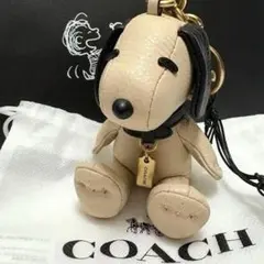 【限定】COACH PEANUTS スヌーピー キーホルダー　バッグチャーム