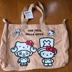 ONE PIECE x HELLO KITTY コラボトートバッグ　大きめ