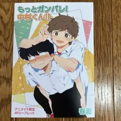 もっとガンバレ！中村くん！！アニメイト4Pリーフレット　春泥先生 もっとガンバレ！中村くん！！ アニメイト限定 4Pリーフレット - メルカリ