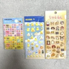 動物 しんちゃん シールセット 3種