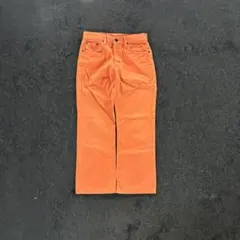 EDWIN ORANGE FLARE DENIM Y2K HIPHOP