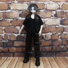 シチリアの追憶　服　ジャケットセット レザー黒