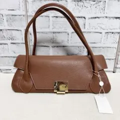 AULENTTI オウレンティ ハンドバッグ 2WAY ショルダーバッグ 茶色