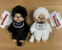 新品モンチッチ colors キーホルダー 黒　白めめラウスノーマンLive