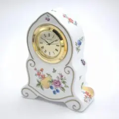 WAKO 置時計 陶器製 花柄 銀座和光 卓上 ブランドのサムネイル