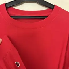 Champion 長袖Tシャツ レッド