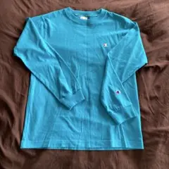 Champion 長袖Tシャツ M ターコイズ