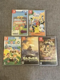 Switchソフト5点まとめ売り　あつまれどうぶつの森 ゼルダの伝説　ぷよぷよ