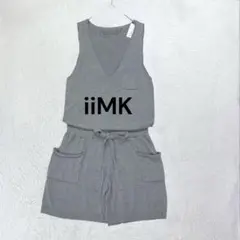 新品タグ付き♡アイアイエムケー ノースリーブニットオールインワン ショートパンツ