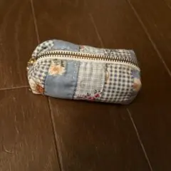 ハンドメイド マルチケース 布製 パッチワークデザイン コインケース チャック