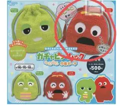 ガチャピン・ムック もこもこ巾着ポーチ (ムック)