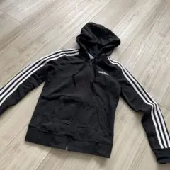 adidas フルジップフーディ J/S ブラック