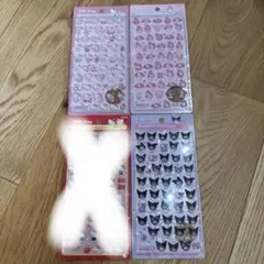 【国内正規品】ボンボンドロップシールミニ サンリオ 4枚セット