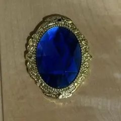 アシスト クリスタルパーツ 楕円 ブルー 青