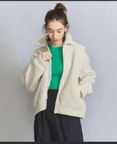 BEAUTY&YOUTH ボア ブルゾン/ ボア ジャケット/コート