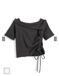 GRL オフショルドロストテレコトップス［tu1653］