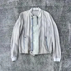 【超希少】15aw lanvin ルカ期 紙×カーフレザー ジャケット ブルゾンのサムネイル