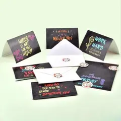 グリーンティングカード　6種類×4 計24枚　封筒付き　メッセージカード