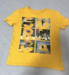黃色 圖案印花 T恤 130cm - 140cm