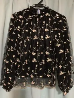 総レース刺繍トップス ブラウス