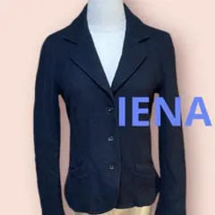 IENAイエナテーラードジャケット　カシミヤ混合　ショート丈　黒　レディース/Fのサムネイル