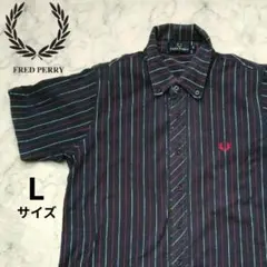 FRED PERRY フレッドペリー ボタンダウン 半袖 シャツ　Lサイズのサムネイル
