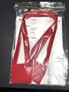 YAS-4851 赤　廃番色　約48cm イナズマ　レザー持ち手 2本手　合皮