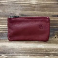 イタリア製 HIROFU ヒロフ コインケース 小銭入れ 本革 レッド 赤