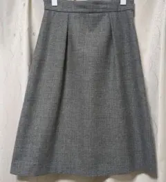 スカート　アンタイトル　UNTITLED　7号　チェック　グレー