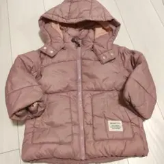 ビームスミニ　フード付きダウンジャケット 90　ピンク