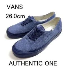 新品 VANS AUTHENTIC ONE オーセンティック ネイビー 26cm