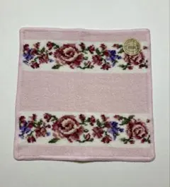 フェイラーハンカチ　薔薇ローズ　可憐ピンク白色ホワイト花柄フラワー上品　桃色