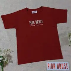 ♡ ピンクハウス ♡ Tシャツ 半袖 カットソー レッド ロゴ レディース 赤