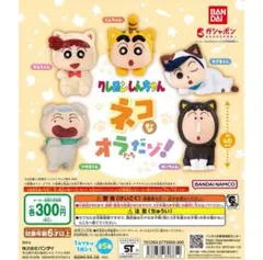 クレヨンしんちゃん ネコなオラたちだゾ 4体セット