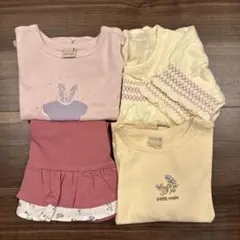 長袖　薄手　ロンT 4枚セット　保育園着