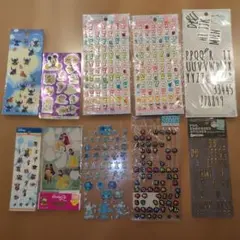 ディズニーなどのキャラクターデザインシールセット