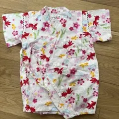 くろわっさんすべべ　甚平ロンパース　80cm